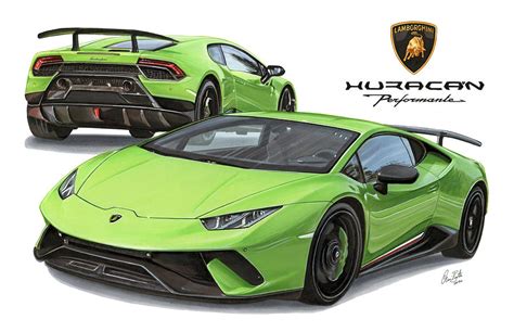 Lamborghini Huracan Evo Drawing