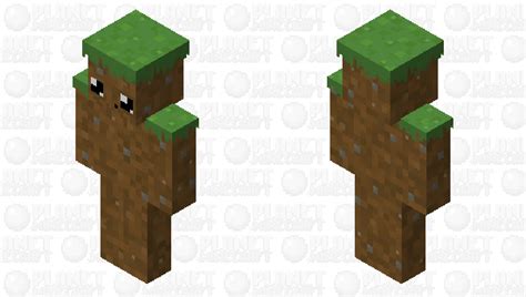 Cute Grass Block Guy Minecraft Skin