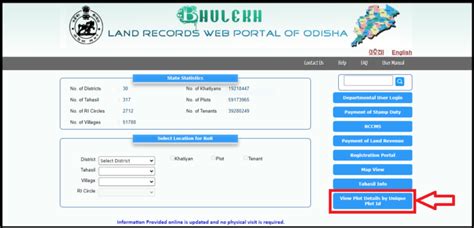 Bhulekh Odisha Plot Details