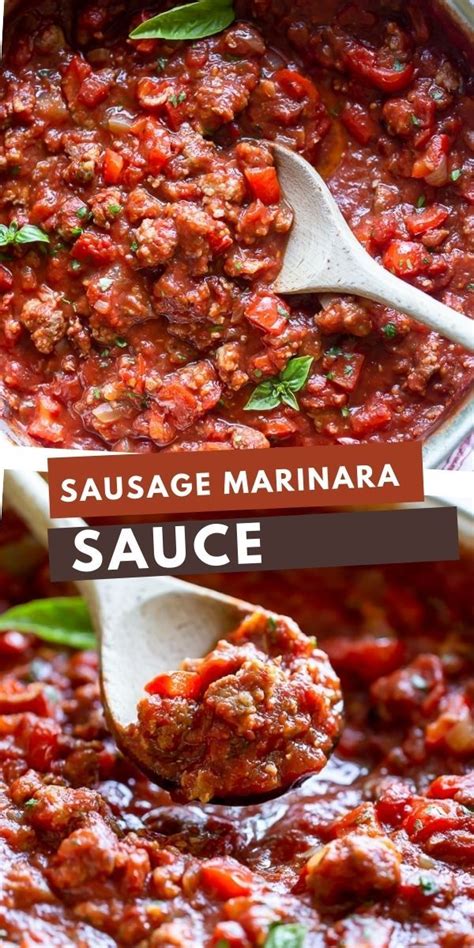 Quick And Easy Sausage Marinara Sauce Recipe Fox And Briar Recipe