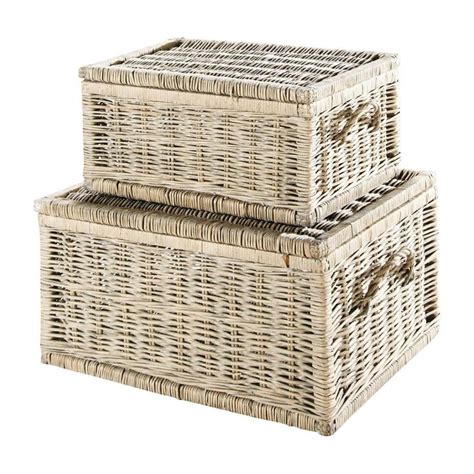 Set Di Bauli In Vimini Saint Maximin Wicker Trunk Wicker Wicker