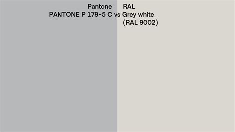 Pantone P 179 5 C Vs Ral Grey White Ral 9002 Side By Side Comparison