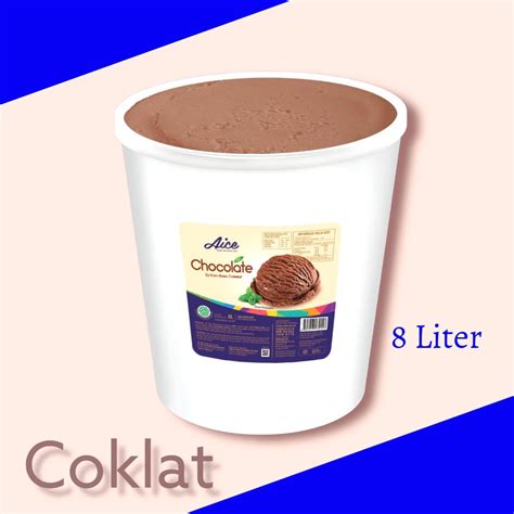 Jual Es Krim Aice Liter Coklat Shopee Indonesia