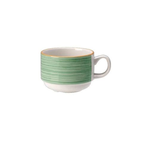 Steelite Freedom Crockery Rio Green Cl Cup Cm Slimline