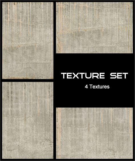 Texture Set - Concrete Wall by AGF81 on DeviantArt