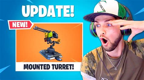 Fortnite S NEW Mounted TURRET YouTube