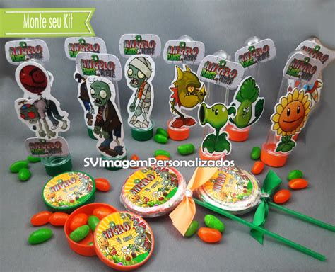 Monte Kit Festa Plants Vs Zombies Vers O Unidades Elo