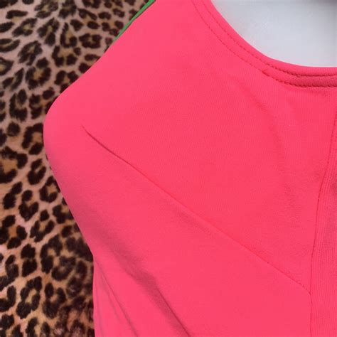 FRENCH PIN UP 1960s GROOVY SWIMSUIT FLUO HOT PINK GRE Gem