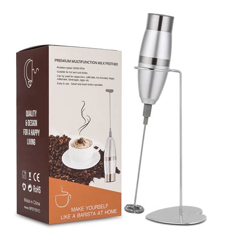 milk frother with stand | Milk frother, Frother, Foamer