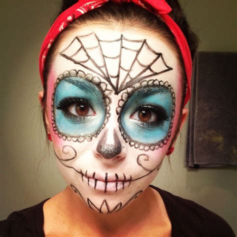 sugar skull makeup | Halloween makeup sugar skull, Sugar skull makeup ...