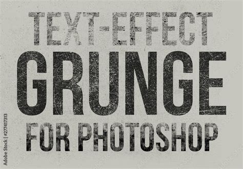 Grunge Text Effect Mockup Stock Template | Adobe Stock