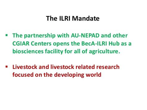 ILRI overview