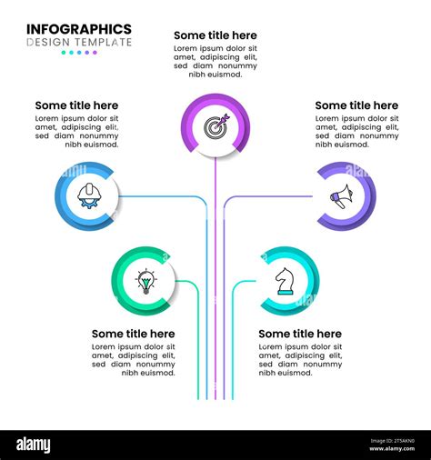 Infographic Template With Icons And 5 Options Or Steps Abstract Tree