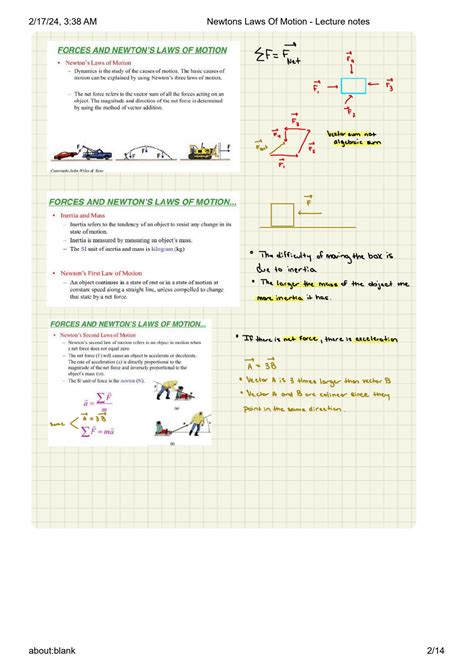 Solution Newtons Laws Of Motion Notes Studypool