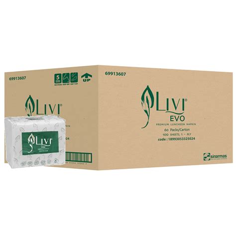 Livi Luncheon Cocktail Napkin 60 Packs 100 Sheets