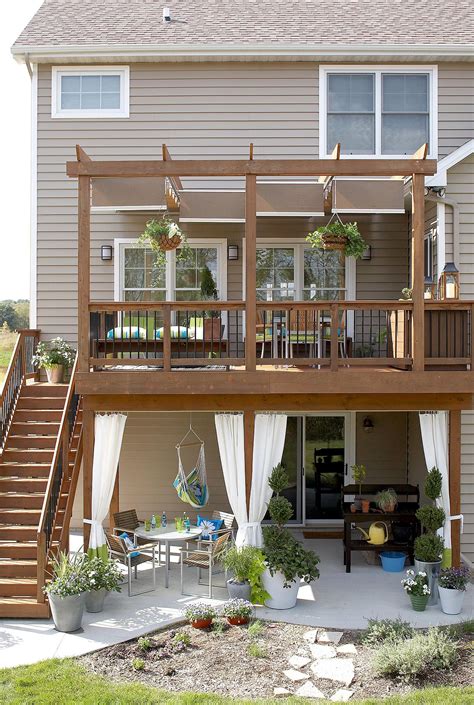 Create An Enticing Backyard Oasis With Pergolas Attached To Back Of House