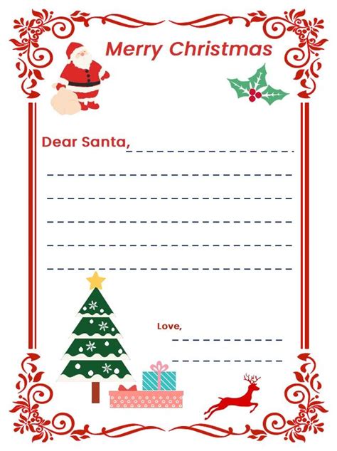 Secret Santa Template Letters