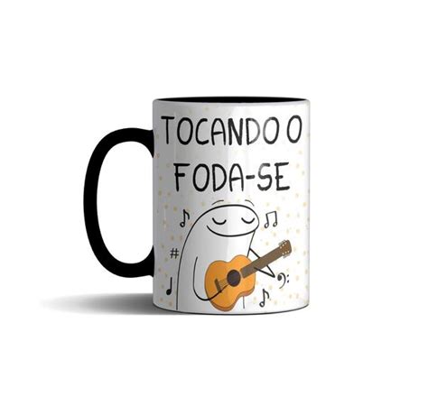 Caneca Flork Tocando O Foda Se Lorraine Canecas Canecas Magazine