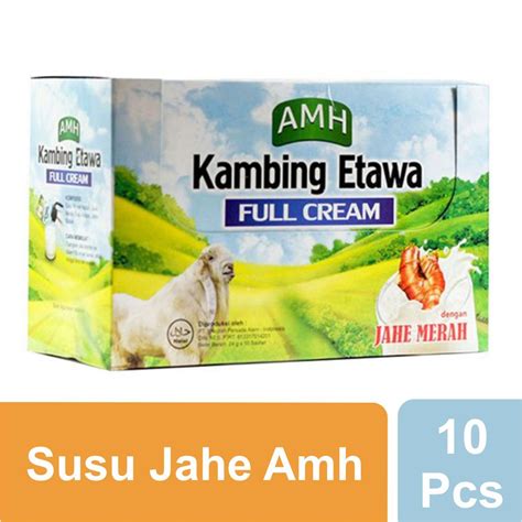 Jual Susu Kambing Etawa Amh Plus Jahe Merah Kotak Isi Sachet