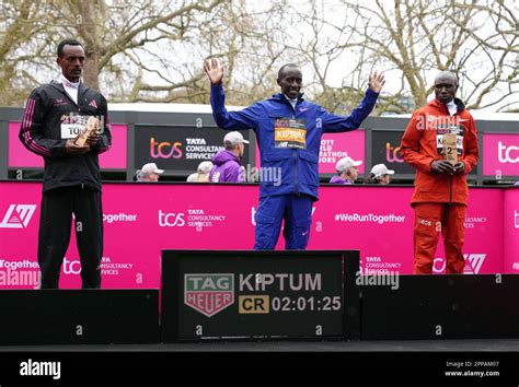 Kelvin Kiptum Winner Tamirat Tola Third And Geoffrey Kamworor