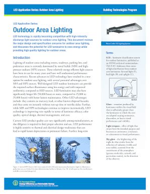 Fillable Online Apps Eere Energy Led Outdoor Area Lighting Fact Sheet