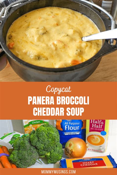 Copycat Panera Broccoli Cheddar Soup Recipe MommyMusings