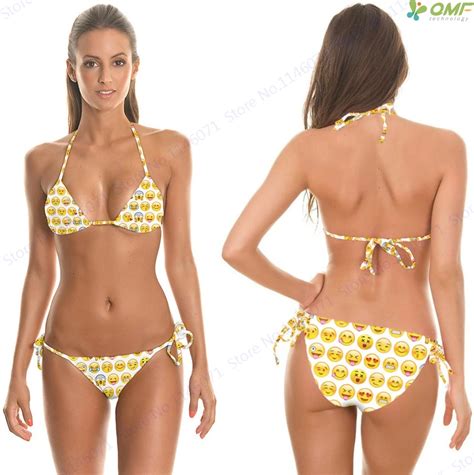 Girls Smiley Face Emoji Bikini 10 Bikinis Multicolor Bikini Hot Sex