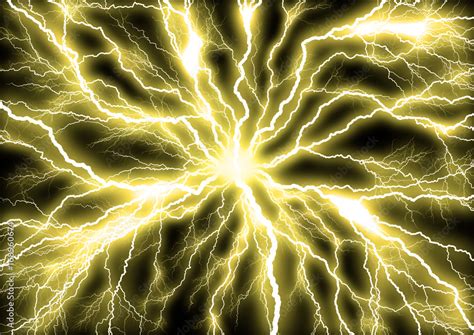 thunder and lightning Stock Illustration | Adobe Stock