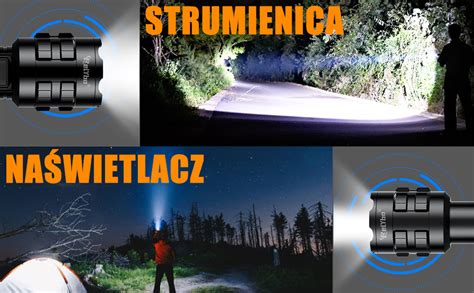 Latarka LED 15000 Lumenów Latarka Akumulatorowa Mocna Latarka LED Usb