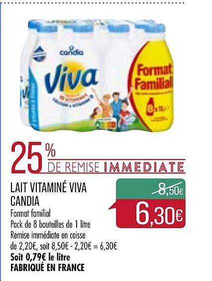 Promo Lait Vitamin Viva Candia Chez Match Icatalogue Fr