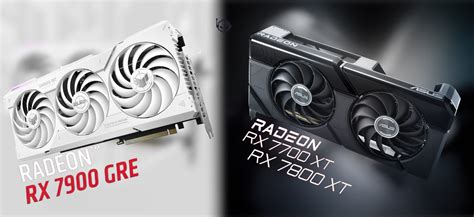 ASUS Intros Radeon RX 7900 GRE TUF White RX 7800 XT RX 7700 XT Dual