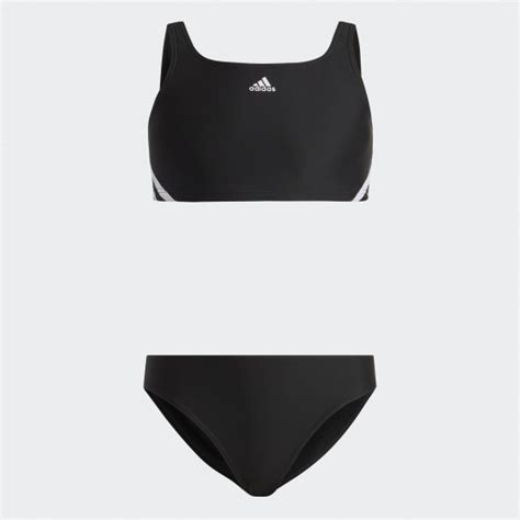 Adidas 3 Stripes Bikini Black White IB6001