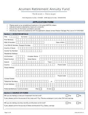 Fillable Online Annuity Strategy Application Form Fax Email Print