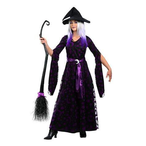 Buy Elegant Adult Womens Mysterious Vixens Purple Moon Witch Old School