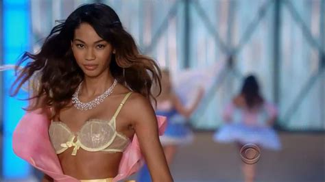 Naked Chanel Iman In The Victoria S Secret Fashion Show 2011
