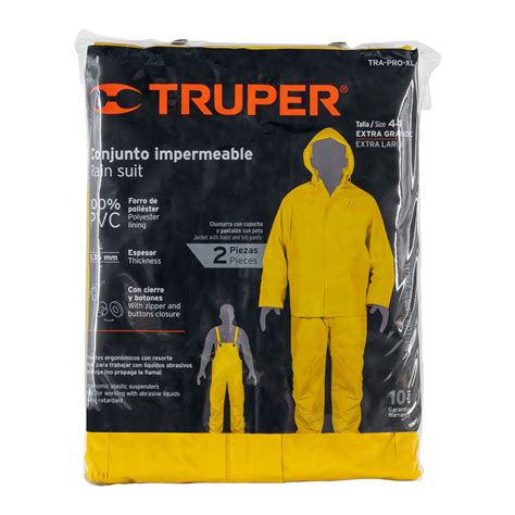 Conjunto Impermeable Doble Capa Talla XG Truper TRA PRO XL 14420