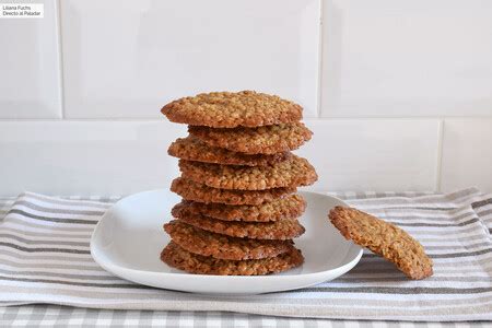 Galletas Finas Y Crujient Simas De Copos De Avena Receta De Postre