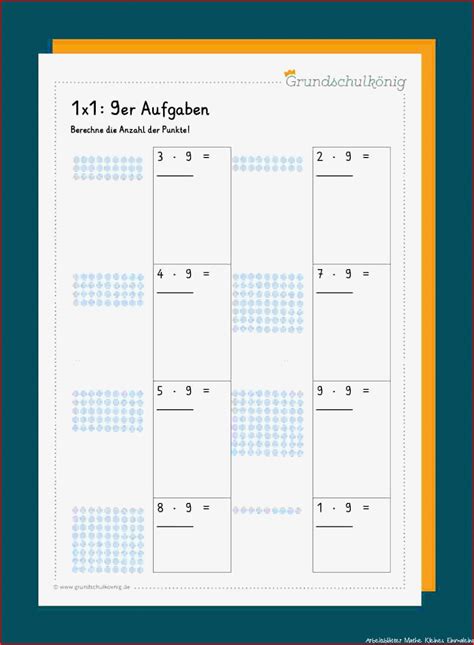 Arbeitsbl Tter Mathe Kleines Einmaleins Designs F R