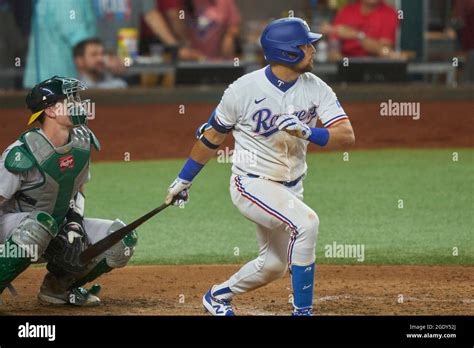 August Texas First Baseman Nathaniel Lowe In Action