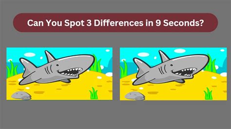 Spot The Difference Can You Spot 3 Differences Within 9 Seconds