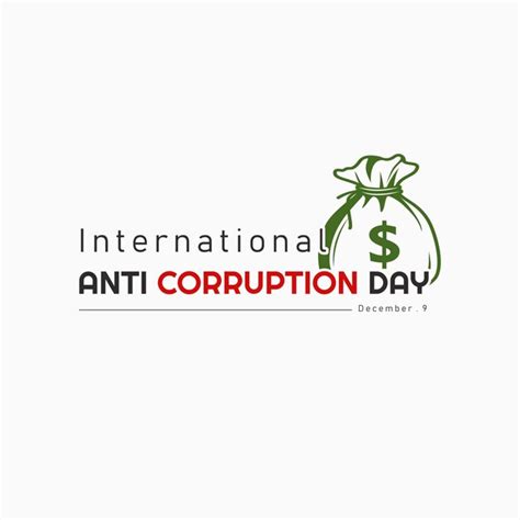 Premium Vector International Anti Corruption Day Suitable For