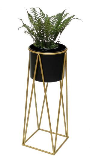 Dandibo Blumenhocker Mit Topf Metall Gold Schwarz L Cm Blumenst Nder