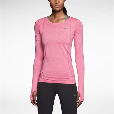 The Nike Dri Fit Knit Long Sleeve Womens Running Shirt Ropa