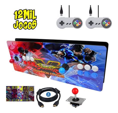 Fliperama Portátil 12000 Jogos Street Fighter Hdmi Fonte