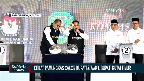 Cabup Cawabup Kutai Timur Saling Adu Gagasan Dalam Debat Publik Kedua