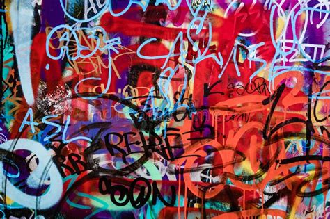 Abstract Colorful Graffiti Wall Background Graffiti Color Wall Art Urban Graffiti Wall Stock