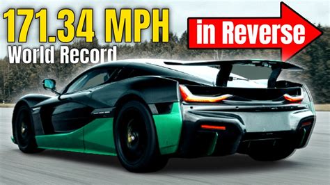 Fastest Speed In Reverse Guinness World Records By Rimac Nevera YouTube