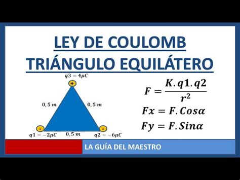 Ley De Coulomb Tri Ngulo Equil Tero Youtube