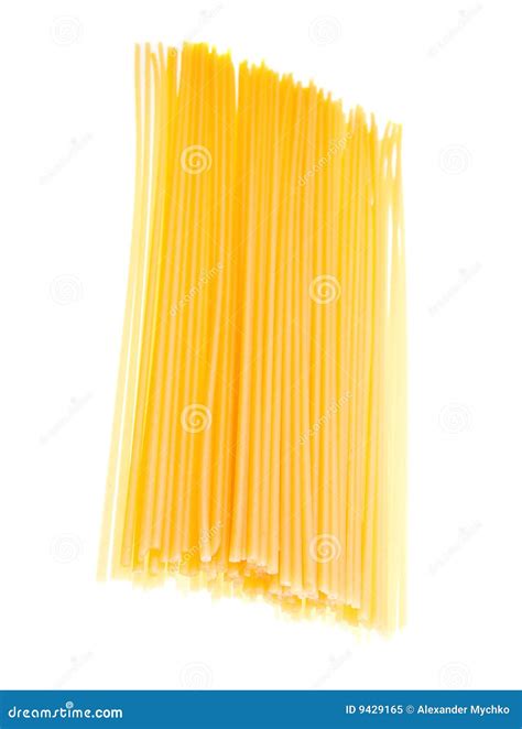 Uncooked Spaghetti Noodles Isolated Stock Image Image Of Spaghetti