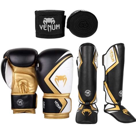 Venum Kickboks Set Contender Black Gold Olb Sports